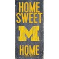 Fan Creations Michigan Wolverines Wood Sign - Home Sweet Home 6"x12" 7846004811